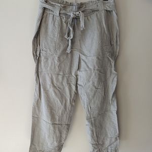 Cartonnier paper-bag cropped pants in medium petite